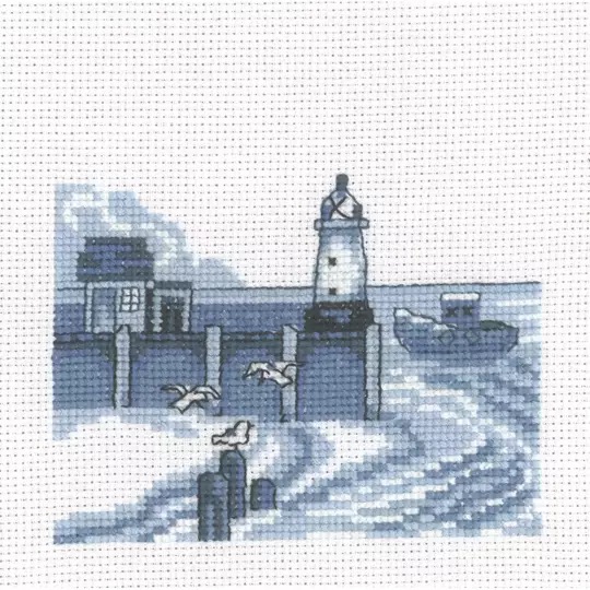 Image 1 of Permin Lighthouse Cross Stitch Kit