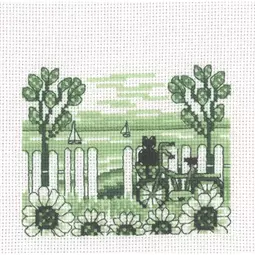 Permin Bicycle and Cat Cross Stitch Kit