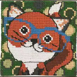 Permin Fox in Glasses Cross Stitch Kit