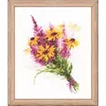 Image of RIOLIS Bouquet with Coneflowers Cross Stitch Kit