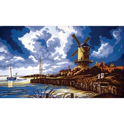 Grafitec Stormy Windmill Tapestry Canvas
