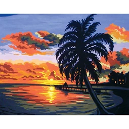 Grafitec Tropical Sunset Tapestry Canvas