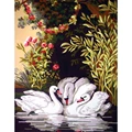 Image of Grafitec Swans in the Shade Tapestry Canvas