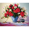 Image of Grafitec Red Rose Delight Tapestry Canvas