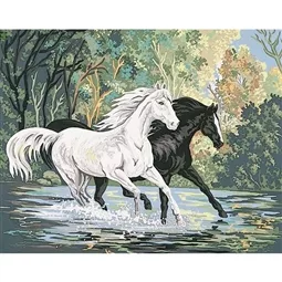 Grafitec Crossing the River Tapestry Canvases