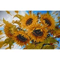 Image of Grafitec Windswept Sunflowers Tapestry Canvas