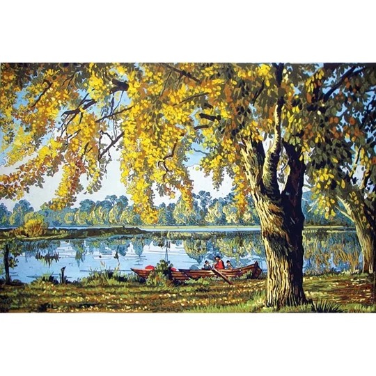 Image 1 of Grafitec Autumn by the Lake Tapestry Canvas