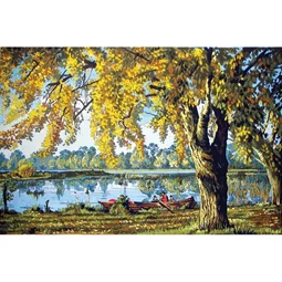 Grafitec Autumn by the Lake Tapestry Canvas