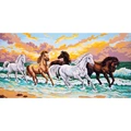 Image of Grafitec Galloping Through the Waves Tapestry Canvas