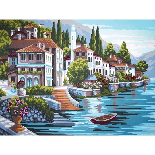 Image 1 of Grafitec Steps to the Lake Tapestry Canvas