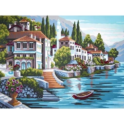 Grafitec Steps to the Lake Tapestry Canvas