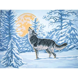 Grafitec Moonlight Wolf Tapestry Canvas