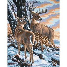Grafitec Stag and Doe Tapestry Canvas