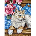 Image of Grafitec Cat on the Shelf Tapestry Canvas