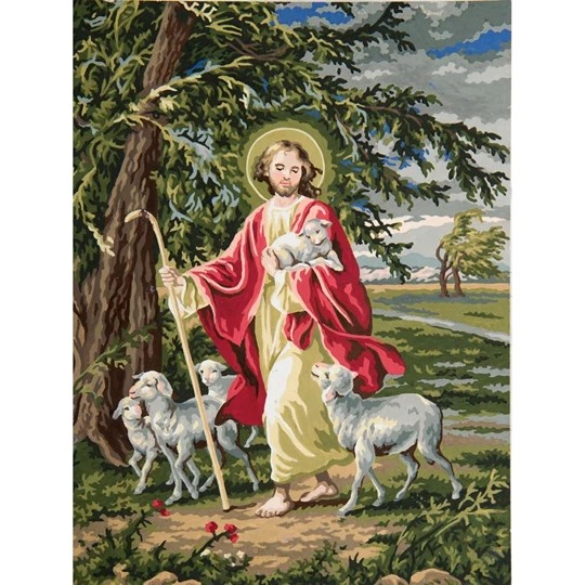 Image 1 of Grafitec The Lord is Our Shepherd Tapestry Canvas