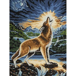 Grafitec Howling Wolf Tapestry Canvas
