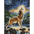 Image of Grafitec Howling Wolf Tapestry Canvas