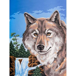Grafitec Wolf Portrait Tapestry Canvas