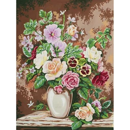 Grafitec Floral Arrangement Tapestry Canvas