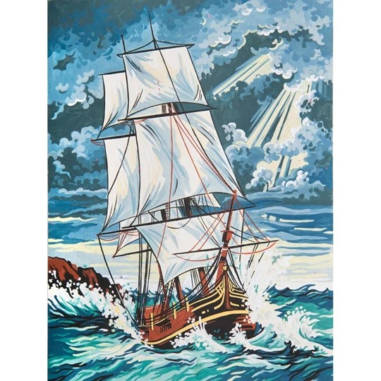 Image 1 of Grafitec Stormy Seas Tapestry Canvas