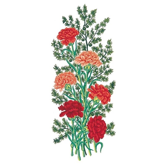Image 1 of Grafitec Carnations Tapestry Canvas