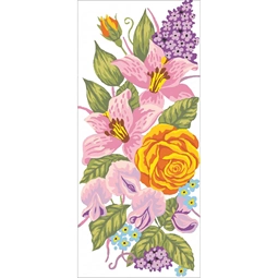 Grafitec Roses and Lillies Tapestry Canvas