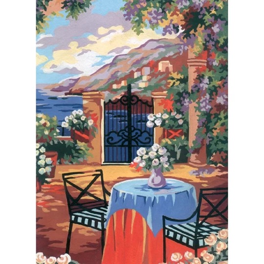 Image 1 of Grafitec Tuscan Terrace Tapestry Canvas