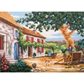 Image of Grafitec Tuscan Courtyard Tapestry Canvas
