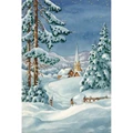 Image of Grafitec Snow Chapel Tapestry Canvas