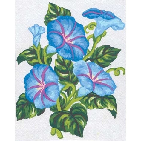 Image 1 of Grafitec Periwinkles Tapestry Canvas