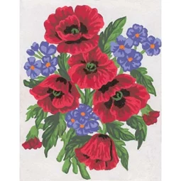 Grafitec Poppies and Violets Tapestry Canvas
