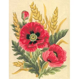Grafitec Poppies and Wheat Tapestry Canvas