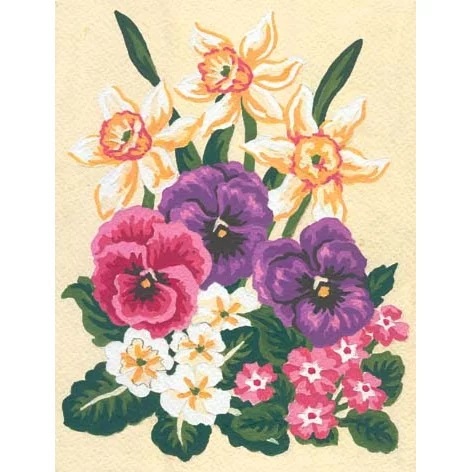 Image 1 of Grafitec Spring Florals Tapestry Canvas
