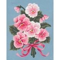 Image of Grafitec Pink Pansies Tapestry Canvas