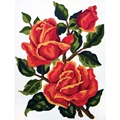 Image of Grafitec Red Roses Tapestry Canvas
