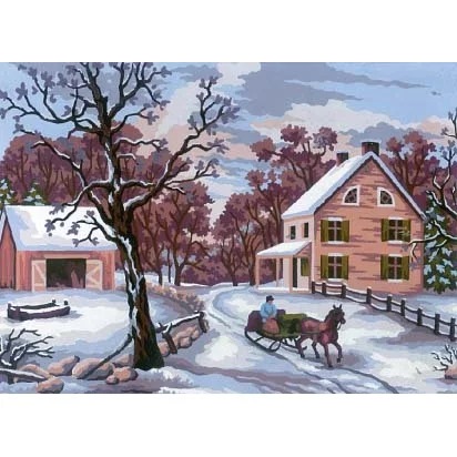 Image 1 of Grafitec Winter Scene Tapestry Canvas