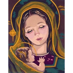 Grafitec Madonna and Child II Tapestry Canvas