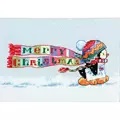 Image of Dimensions Christmas Penguin Cross Stitch Kit