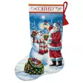 Image of Dimensions Holiday Glow Stocking Christmas Cross Stitch Kit