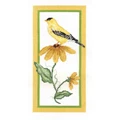 Image of Janlynn Floral Goldfinch Cross Stitch Kit