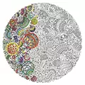 Image of Design Works Crafts Zenbroidery Printed Fabric - Baubles Embroidery
