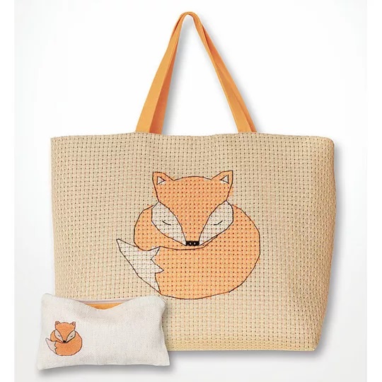 Image 1 of Luca-S Fox Bag and Purse Set Cross Stitch Kit