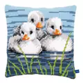 Image of Vervaco Ducklings Cushion Cross Stitch Kit