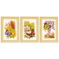 Image of Vervaco Butterflies - Set of 3 Cross Stitch Kit