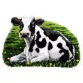 Image of Vervaco Resting Cow Rug Latch Hook Rug Kit