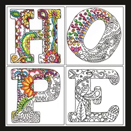 Design Works Crafts Zenbroidery - Hope Embroidery Fabric