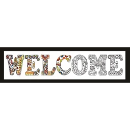 Design Works Crafts Zenbroidery - Welcome Embroidery Fabric