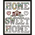 Image of Design Works Crafts Zenbroidery - Home Sweet Home Embroidery Fabric