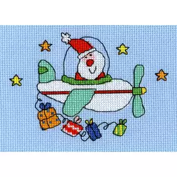 Bothy Threads Flying Home for Christmas Christmas Card Making Cross Stitch Kit