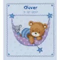 Image of Vervaco Bear in Hammock - Blue Cross Stitch Kit